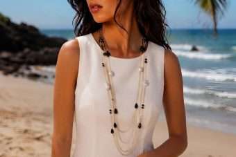 Collana Mariangela bianco-nero