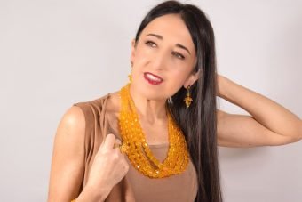 Collana Eva giallo zafferano
