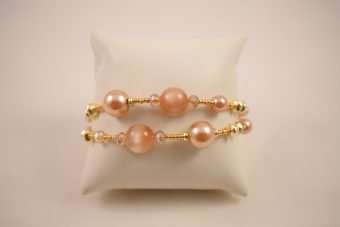 Alternative view of Bracciale Gaia champagne