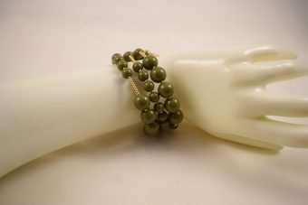 Alternative view of Bracciale Elsa verde oliva