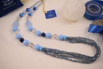 Alternative view of Collana Jennifer celeste-blu