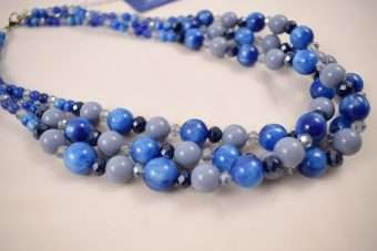 Alternative view of Collana Luna royal blu
