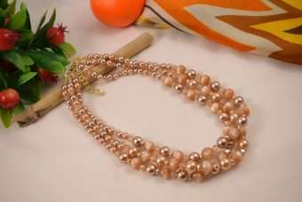 Collana Luna champagne
