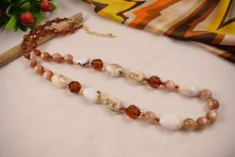 Collana Lola ambra-beige-champagne