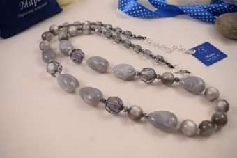 Alternative view of Collana Lola grigio ghiaccio