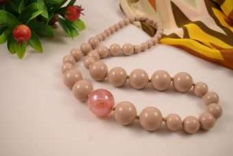 Collana Nunzia beige-rosa