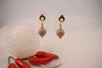 Orecchini Nunzia beige