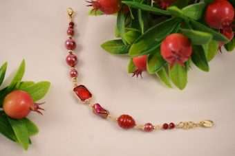 Alternative view of Bracciale Maddy rosso