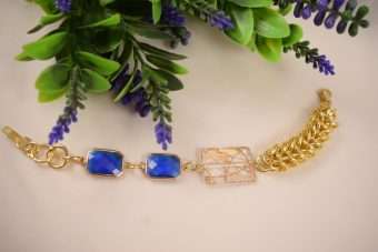 Bracciale Romina blu elettrico