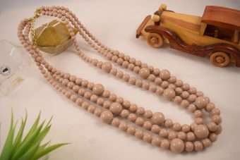 Collana Mina beige