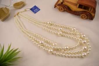 Collana Mina bianco perla