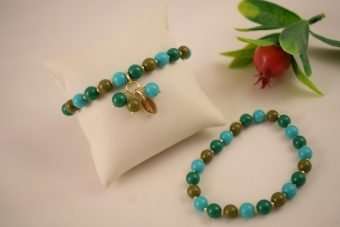 Alternative view of Bracciale Lucilla verde