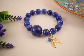 Alternative view of Bracciale Eduice blu cobalto