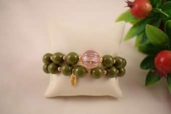 Bracciale Cloe verde oliva