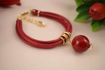 Bracciale Sarah Marta bordeaux