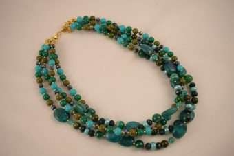 Alternative view of Collana Lucilla verde