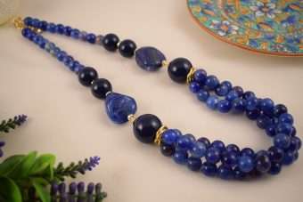 Collana Eduice blu cobalto