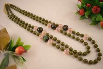 Collana Cloe verde oliva