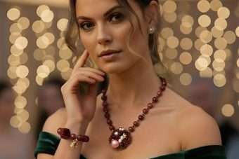 Collana Dora bordeaux