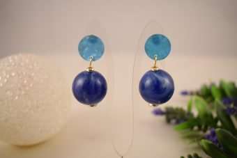 Orecchini Eduice blu cobalto