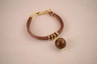 Alternative view of Bracciale Sarah marrone