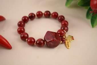 Bracciale Jennifer rosso bordeaux