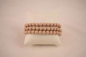 Alternative view of Bracciale Fiamma beige