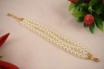 Bracciale Fiamma bianco perla