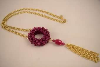 Alternative view of Collana Ruta magenta