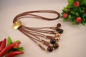 Collana Sarah marrone