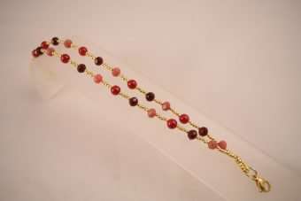 Alternative view of Bracciale Jennifer bordeaux-rosso-corallo