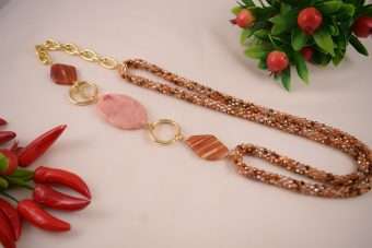 Collana Giò arancio rosa