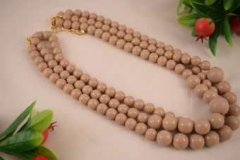 Alternative view of Collana Serena beige 2