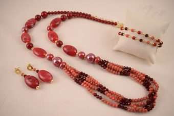 Completo Jennifer rosso-corallo