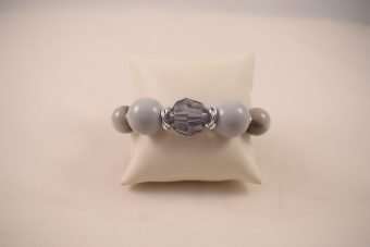 Alternative view of Bracciale Aurora grigio