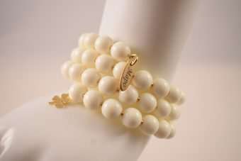 Alternative view of Bracciale Gaia bianco crema