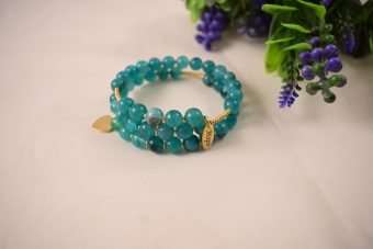 Bracciale Fiamma verde ottanio