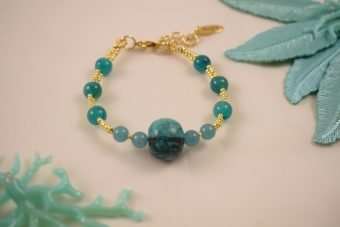 Bracciale Ruta verde ottanio