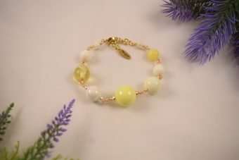 Bracciale Maddy giallo burro