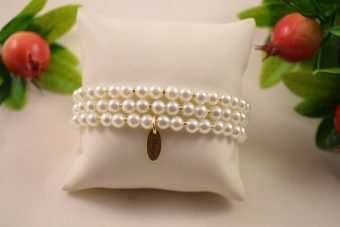 Alternative view of Bracciale Aurora bianco perla