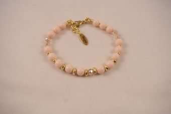 Alternative view of Bracciale Luisa rosa cipria