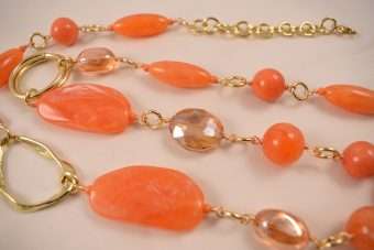 Alternative view of Collana Antonella arancione
