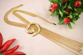 Collana Abba spirale dorata