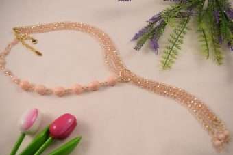 Collana Luisa rosa cipria
