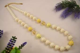 Collana Andreina giallo burro