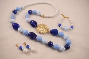 Completo Fiamma bianca-celeste -blu