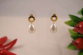 Orecchini Aurora bianco perla