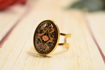 Anello Laura nero-dorato A3