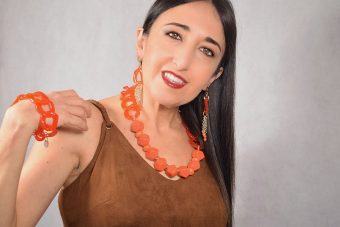 Alternative view of Collana Katrin arancione