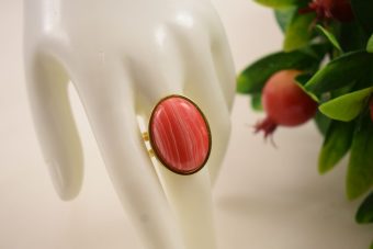 Alternative view of Anello Doris Gemma rosa